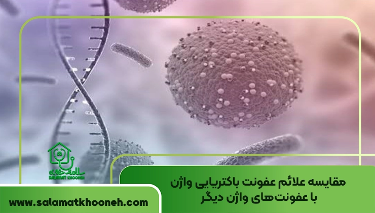 مقایسه علائم عفونت باکتریایی واژن